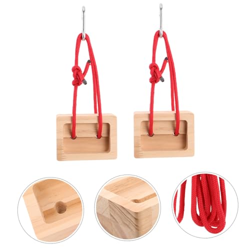Portable Wooden Hangboard for Rock Climbing Training, 2pcs Fingerboard Set for Indoor and Outdoor Use, Doorway Climbing Board for Finger Strength and Grip Conditioning