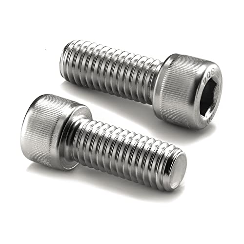 1/2-13 x 1-1/4" Socket Head Cap Screws Bolts, 20Pcs 304 Stainless Steel 18-8, Allen Socket Hex Drive, Full Thread, Bright Finish by SG TZH(with Hex Spanner) - size: 1/2-13 x 1-1/4"