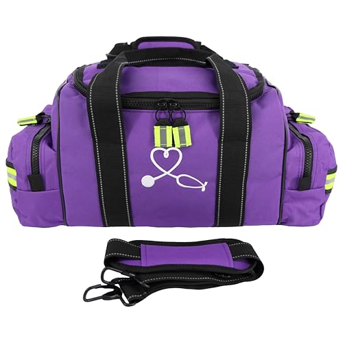 Lightning X Customizable Large EMT Medic First Responder EMS Trauma Jump Bag w/Embroidered Name - PURPLE - color: PURPLE