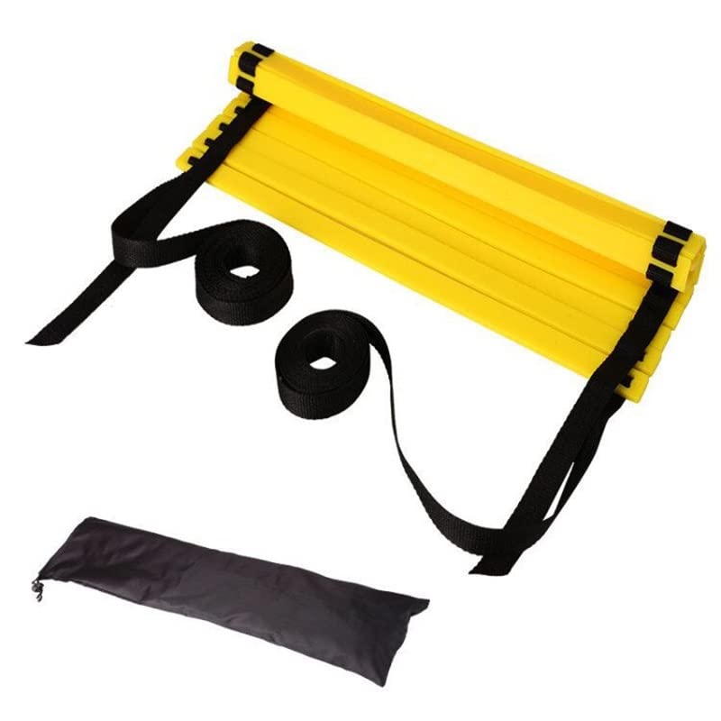 Ultimate Agility Ladder Speed Training Equipment - 8, 12, 16 Rungs Nylon Rope PP Rope Adjustable Speed Ladder for Kids and Adults, with Carry Bag - size: C