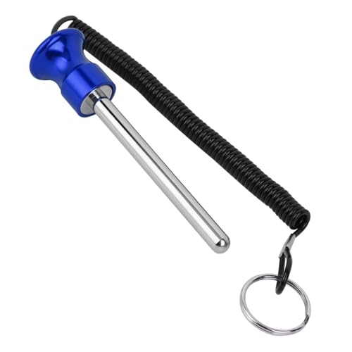 Weight Stack Pin, Gym Pin Loading Pin Aluminium Alloy Head with Pull Rope for Strength Training - color: Blue