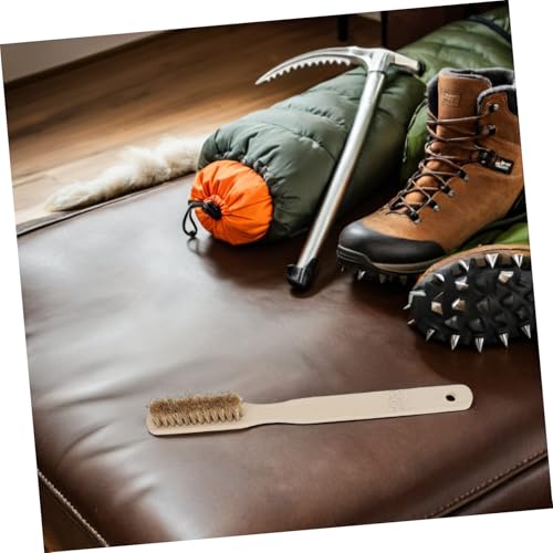 VOSAREA Rock Climbing Brush for Bouldering and Outdoor Climbing with Powerful Scrubbing Wood Handle and Natural Bristles, Portable Cleaning Tool for Chalk and Hold Maintenance