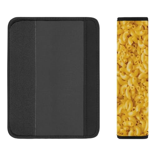 2 Piece Macaroni Cheese Car Seat Straps Shoulder Pads Universal Fit Automotive Seat Belt Protector for Kids, Car Seats Pushchair Strollers High Chair Pushchair - color: Pattern 912