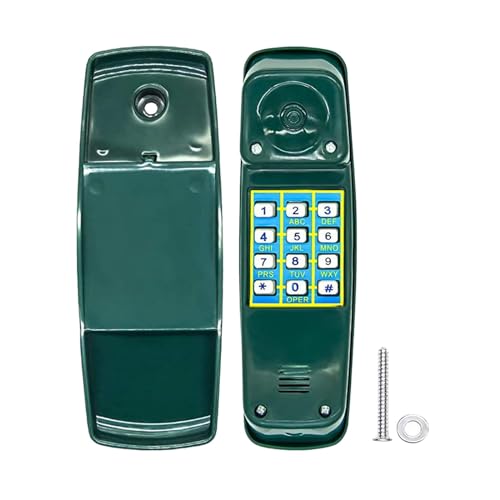 Childrens Playhouse Toy Telephone Outdoor Equipment Pretend Playground Pirate Wheel Game for Educational Gift Children, Green
