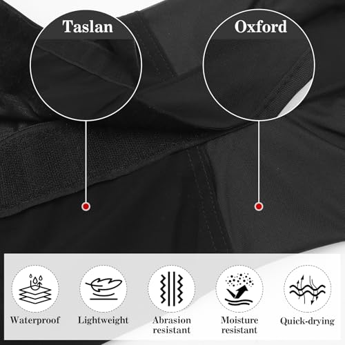 Waterproof Adjustable Hiking Gaiters for Men and Women, Snow Boots-Gaiters for Hiking in Hunting Sand Mud Mountain Climbing Snowshoeing - color: Black