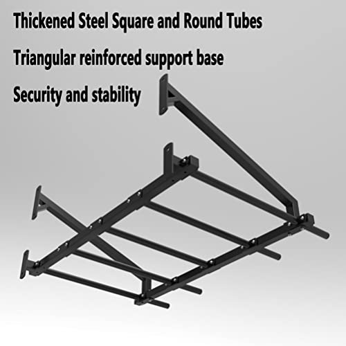 Wall-Mounted Pull-Up Bars/Climbing Frames, Home Gym Corridor Steel Exercise Bars, Multifunctional Strength Training Equipment