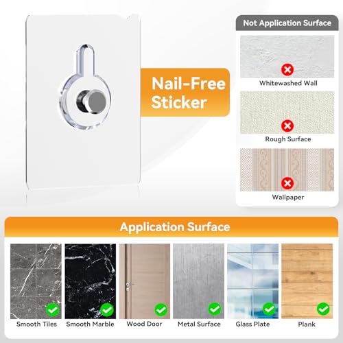 Hanging Shoe Rack,3 Pack Wall Mounted Shoe Rack with Adhesive Slim Shoe Shelf Hanging Organizer Holds 12 Pairs of Shoes Space Saving for RV Camper Entryway White