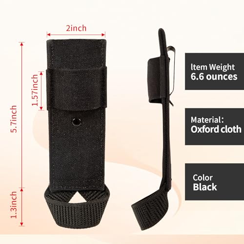 Hammer Holder Loop,Hammer Holster Clip on 7" X 2" Tool Belt and Tape Measure Holder Drill Impact Tool Holster for Tape Measure,Heavy-Duty Drill Belt Holder Hook Holster,Black