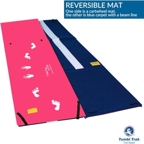 Tumbl Trak Handstand Homework Gymnastics Door Mat for Kids Home Training - color: Pink