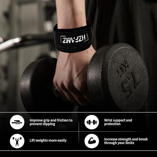 Lifting Straps, Lifting Wrist Straps for Weightlifting, Weightlifting Straps with Padded Neoprene, Gym Straps for Strength Training, Bodybuilding, Weight Lifting Straps for Men and Women - color: Black