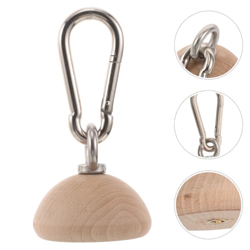 Totority Wooden Half Sphere Grip Strengthener for Rock Climbing, Ergonomic Natural Wood Finger Exerciser with Slip Resistant Surface, Supports Finger Exercise and Enhances Grip Strength