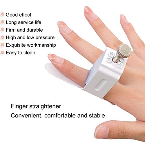 Watris Veiyi Finger Joint Straightener for Finger Pain Easy Pressing Splint | Finger Joint Extension Splint, Finger Fixed Rehabilitation, White Average Size Hand Injury Joint Support Pressing Device