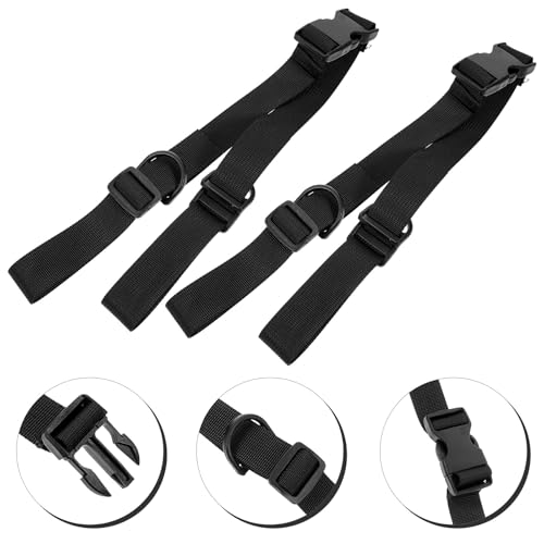 2pcs Adjustable Nylon Securing Bundle Straps with Quick Release Buckles, Sturdy Cargo and Tent Fixed Rope Webbing for Outdoor, Backpack, and Yoga Mat Fastening