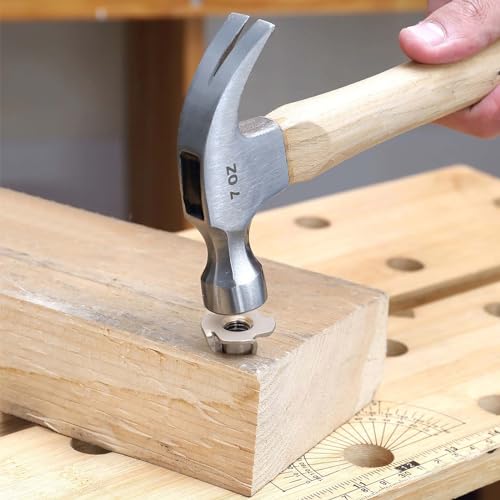 M8 T-Nut, Barrel Length 10mm, 304 Stainless Steel Threaded Insert, 4-Pronged Tee Nut for Wood, Rock Climbing Holds, Cabinetry, Furniture, 25 PCS - size: M8
