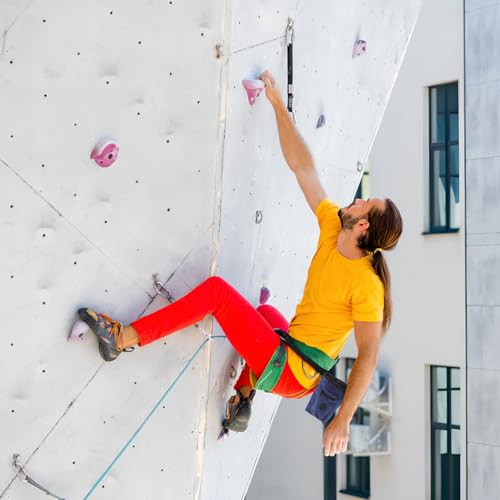 Bouldering Chalk Bag with Waist Belt Anti-Slip Gymnastics Chalk Holder for Rock Climbing and Outdoor Mountaineering