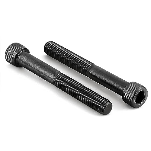 3/8-16 x 2-1/2" Socket Head Cap Screws Cap Bolts, 12.9 Grade Alloy Steel Black Oxide, UNC Coarse Thread Partially Threaded, 10 PCS - size: 3/8-16 x 2-1/2"