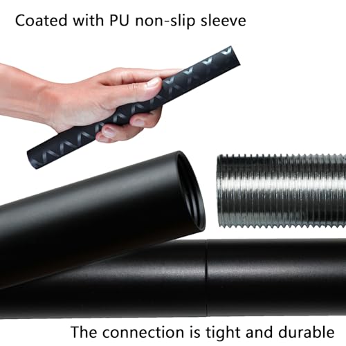 The Huang Yunming yoga stick is made of sturdy steel that is 5 feet high and an adjustable stretching stick, providing flexibility, agility, and balance. Multi functional fitness stick with 5 steel pipes
