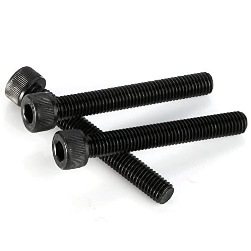 3/8-16 x 2-1/2" Socket Head Cap Screws Cap Bolts, 12.9 Grade Alloy Steel Black Oxide, UNC Coarse Thread Partially Threaded, 10 PCS - size: 3/8-16 x 2-1/2"