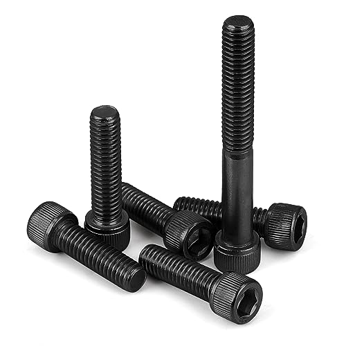 5/16-18 x 1-1/2" Socket Head Cap Screws Cap Bolts, 12.9 Grade Alloy Steel Black Oxide, Allen Hex Drive, UNC Coarse Thread Fully Threaded, 10 PCS - size: 5/16-18 x 1-1/2"