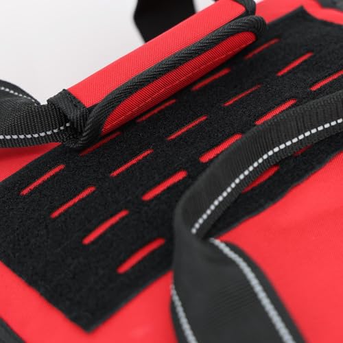 Lightning X Customizable Large EMT Medic First Responder EMS Trauma Jump Bag w/Embroidered Name - RED - color: Red