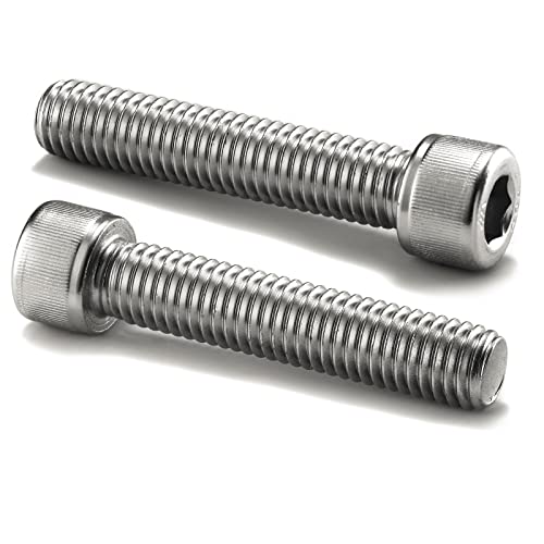 1/4-20 x 2-1/2" Socket Head Cap Screws Bolts, 20Pcs 304 Stainless Steel 18-8, Allen Socket Hex Drive, Partially Threaded, Bright Finish by SG TZH(with Hex Spanner) - size: 1/4-20 x 2-1/2"