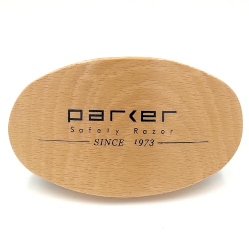 Parker Natural Boar Bristle Military-Style Hair and Beard Brush | Natural Boar Bristles Help Distribute Oils While The Genuine Beechwood Handle Provides Comfortable Control For Hair.