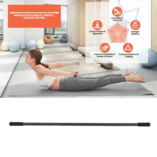 Yoga Stick, Upgraded Sturdy Steel Mobility Stick, Adjustable Exercise Equipment,4 Rods Adjustable Stretching 30 45 60 inches for Flexibility Balance Training