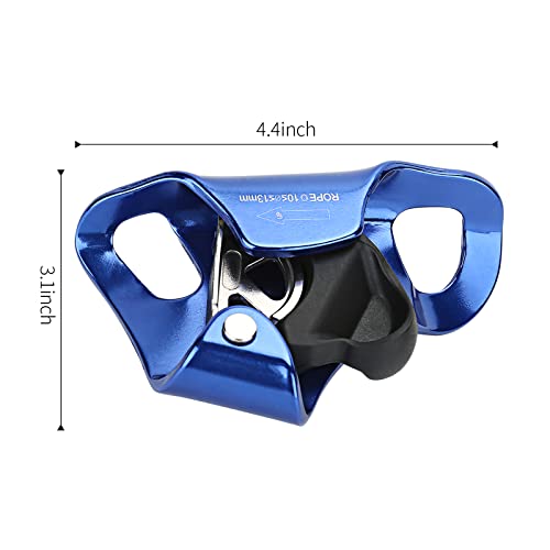 WILDKEN Rock Climbing Chest Ascender Climbing Mountaineering Tree Arborist | Rappelling Gear Climbing Equipment Rope Clamp for 10-13MM Rope - color: Blue
