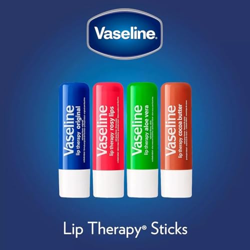 Vaseline Hand Cream 2-Pack – Hydra Replenish Crème with Hyaluronic Acid, Niacinamide & Cocoa Butter for Soft Skin + Cocoa Butter Lip Therapy Tube with Petroleum Jelly