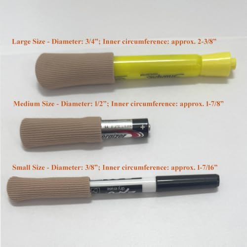 SOHLER 6 Packs Closed Toe Caps Finger Covers Sleeve Protectors, Stretchable Fabric Lined with Soft Gel (Small 3/8"x 2-1/2") - size: Small 3/8"x 2-1/2"