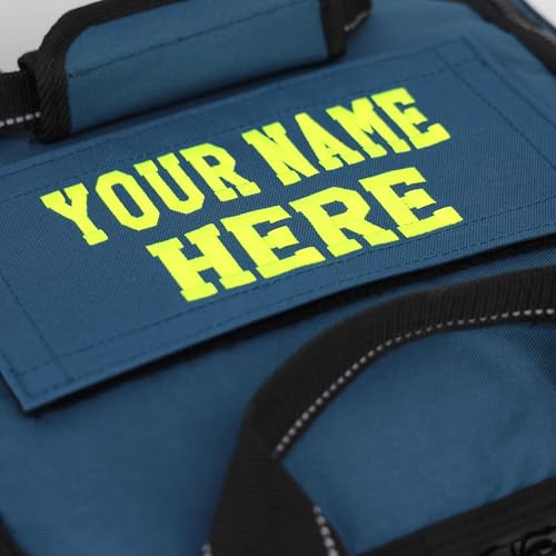 Lightning X Customizable Large EMT Medic First Responder EMS Trauma Jump Bag w/Embroidered Name - BLUE - color: Blue