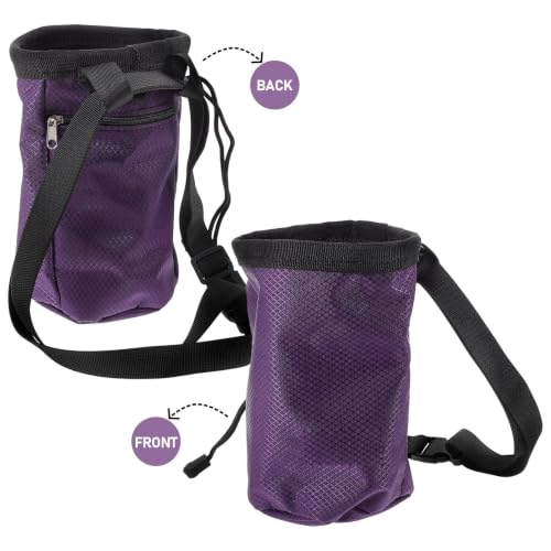 IMIKEYA Large Capacity Chalk Bag for Rock Climbing with Oxford Cloth and Fleece Material, User-Friendly Design Prevents Slipping, for Outdoor Climbing Activities and Bouldering Accessories