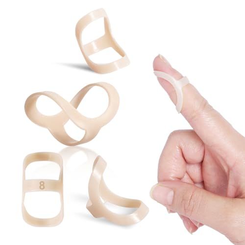 Oval Finger Splint 6 pcs, Finger Splints for Arthritis, Mallet Finger, Trigger Finger Splint, hypermobility(EDS) finger For Thumb/Middle,/Index/Pinky or Ring Finger (size 2,3 each 3 pcs) - size: size 2,3 each 3 pcs