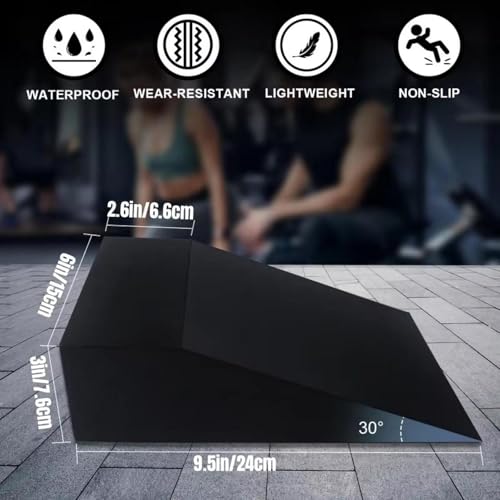 predolo 2 Pieces Squat Wedge Block EVA Foam Wedge for Bodybuilding Weightlifting