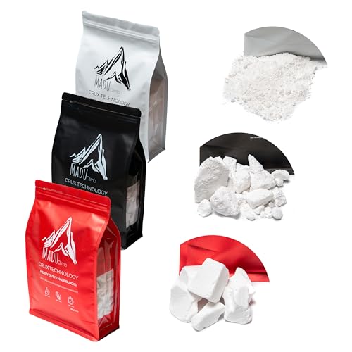 Crux Technology Sports Chalk for Rock Climbing 100% Magnesium Carbonate - style: Hybrid Blend
