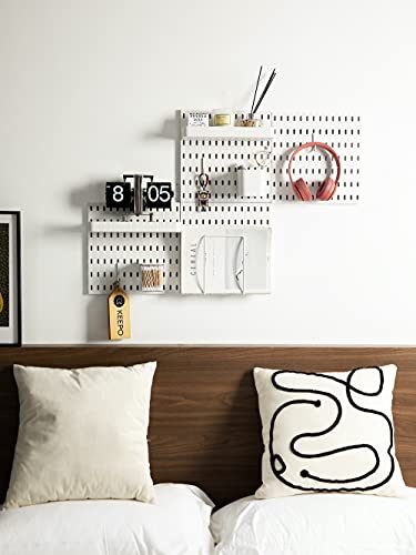 Keepo Peg Board Organizer Accessories, Peg Board With Accessories, Pegboard hooks, Pegboard Accessories, Pegboard Bins (2 Bins) - style: Bins