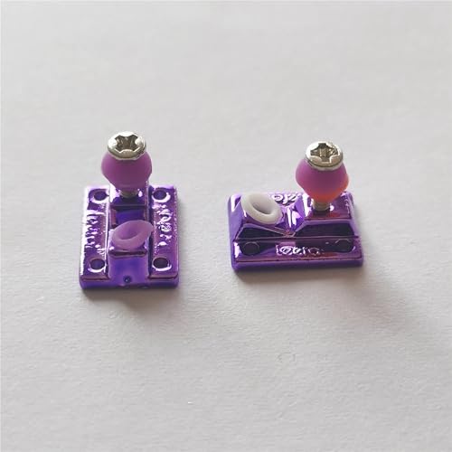 Fingerboard Truck Base with Soft PU Bushing Pivot Cup for Finger Skate Board Professional Mini Skateboard(Inverted Purple) - color: Inverted Purple
