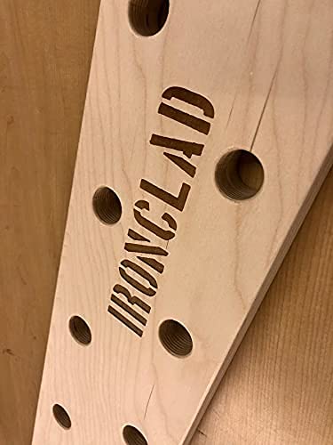 8"x34" Horizontal Climbing Pegboard. New Custom Engraving Options!