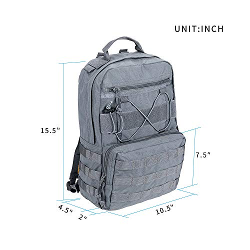 EXCELLENT ELITE SPANKER Outdoor Hydration Backpack Bundle Packs Water Bladder Carrier for 3L Water Bladder - color: Grey