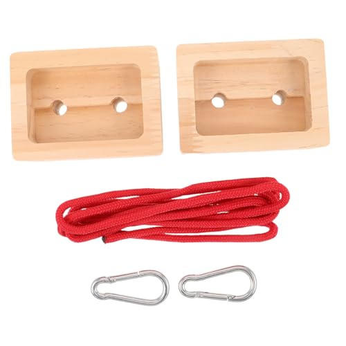 Portable Wooden Hangboard for Rock Climbing Training, 2pcs Fingerboard Set for Indoor and Outdoor Use, Doorway Climbing Board for Finger Strength and Grip Conditioning
