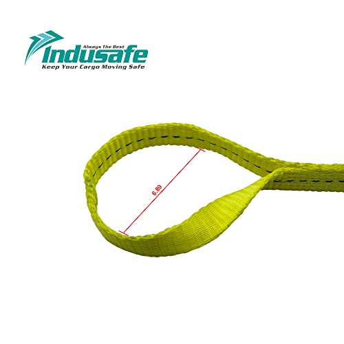 1" x 6’Rigging Moving Straps Lifting Sling Tree Saver Recovery Straps Twisted Eye Web Sling 1600lbs Vertical Capacity - color: Yellow - Vertical Capacity 1600LBS, size: 6ft