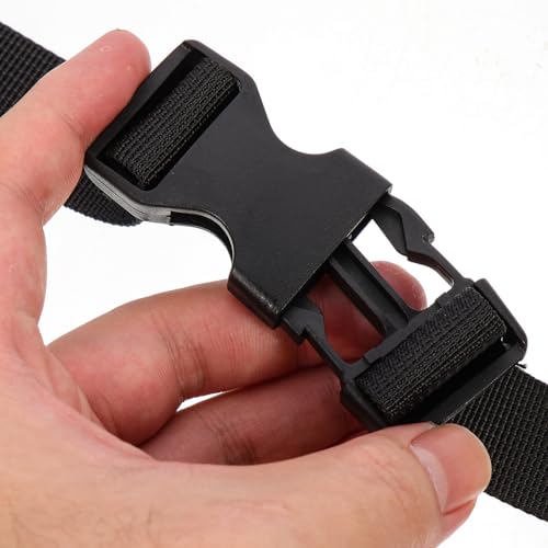 2pcs Adjustable Nylon Securing Bundle Straps with Quick Release Buckles, Sturdy Cargo and Tent Fixed Rope Webbing for Outdoor, Backpack, and Yoga Mat Fastening