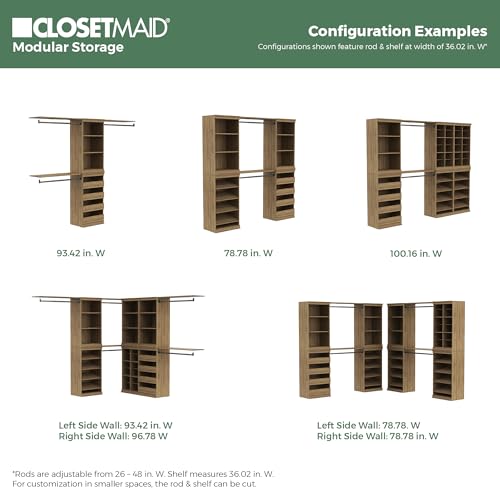 ClosetMaid Modular Storage Stackable Shoe Shelf Unit, Sand - color: Sand