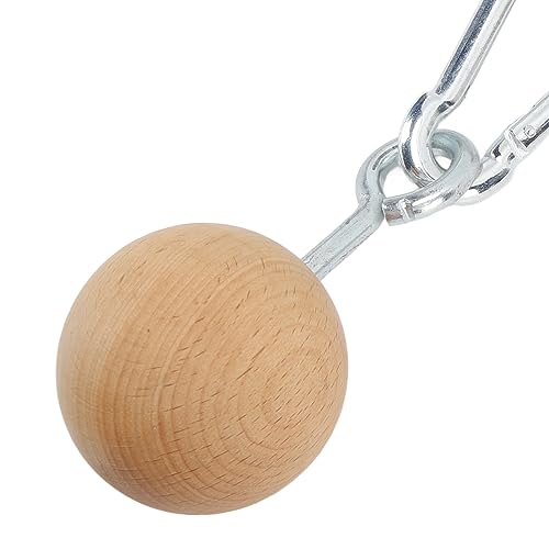 Pull Up Ball, Wooden Rock Climbing Holds Training Set Arm Strength Trainer Pull Up Ball for Home Workout, Practical Gym Accessory