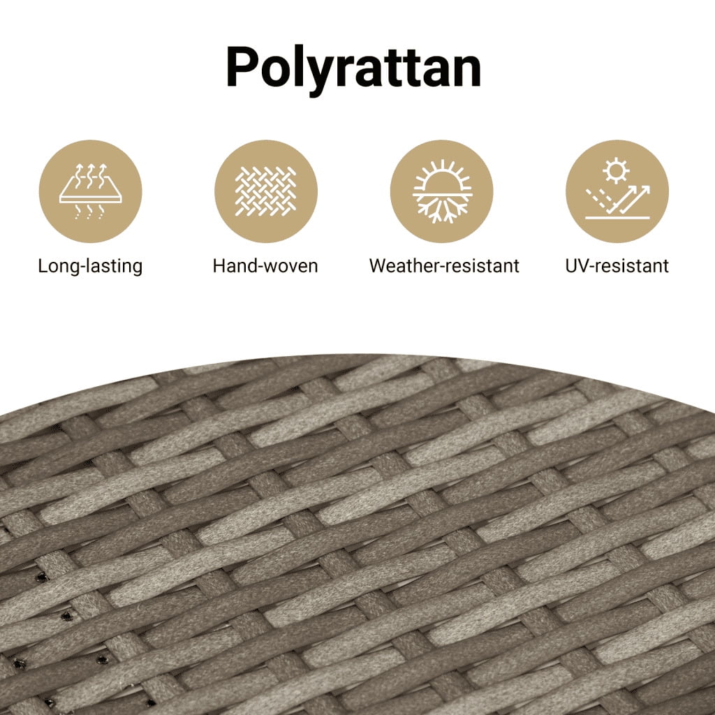 vidaXL Garden Sofa Set Gray