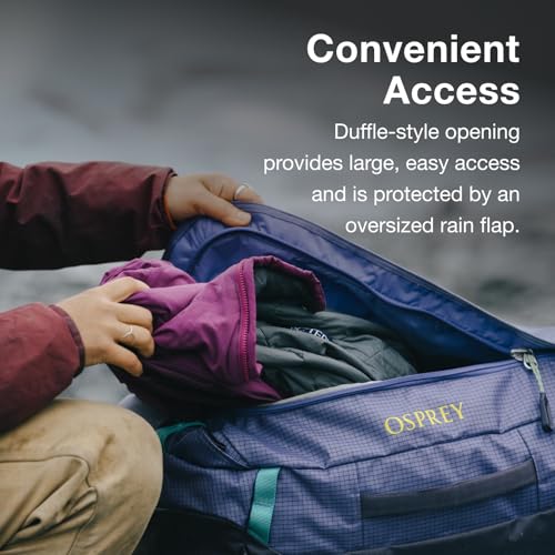 Osprey Transporter Lightweight Travel Duffel Bag - Extra Large Water Resistant Durable Gear Bag for Men and Women - color: Pine Leaf/Earl Grey, style: 95l