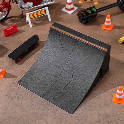 Fingerboard Park Kit Mini Finger Skateboard Ramp Obstacle Fingerboard Obstacle for Kids Skateboard Park Kit for Coordination Family Play 5.51 X 5.51 X 2.75 in