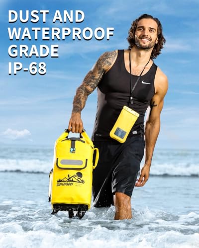 Dry Bag Backpack - color: Yellow, size: 30L