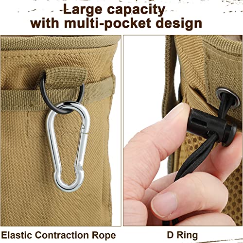 Shappy 3 Pcs Dump Pouch Military Belt Pouch Molle Adjustable Attached Hip Holster Bags