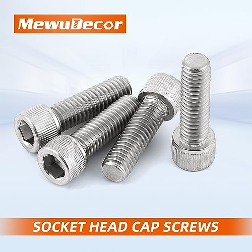 3/8-16 x 1-1/4" Socket Head Cap Screws Bolts, Stainless Steel 18-8 (304), Bright Finish, Fully Threaded, Allen Socket Drive, 10 PCS - size: 3/8-16 x 1-1/4"